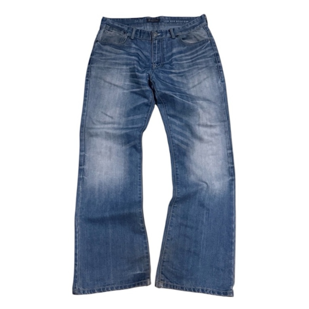 Men's Levi Blue Washed Denim Jeans - Classic Bootcut Fit